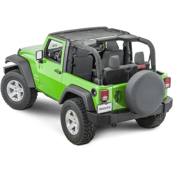 【並行輸入品】Whitco デニム ジープ 88-95 YJ ラングラー ソフトトップ ドアスキン付...