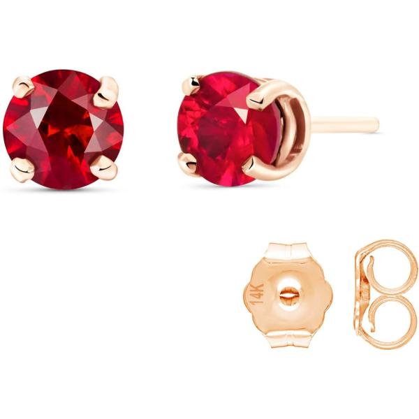 【並行輸入品】Galaxy Gold GG 14K ソリッドローズゴールド 1.30カラット ブリリ...