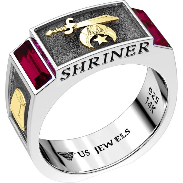 【並行輸入品】US Jewels And Gems メンズ 8mm ツートーン 0.925 スターリ...