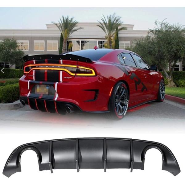 【並行輸入品】リアバンパーディフューザー 2015-2022 Dodge Charger SRT O...