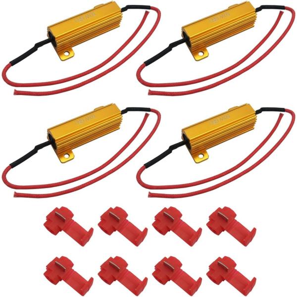 【並行輸入品】LivTee 4個入り 50W 6ohm 負荷抵抗 - LED電球を固定 高速 ハイパ...