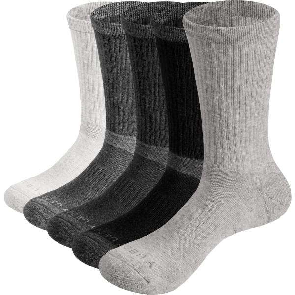 【並行輸入品】YUEDGE レディース 吸湿発散性 コットンクッション クルーソックス アスレチック...