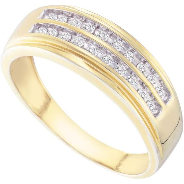 【並行輸入品】Dazzlingrock Collection 14kt Yellow Gold Me...