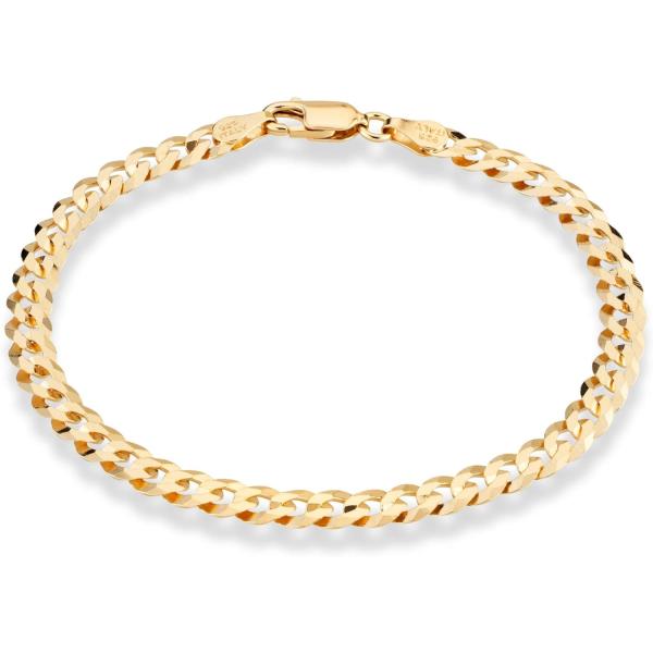 【並行輸入品】Miabella 18Kゴールドメッキ スターリングシルバー イタリア製 5mm ソリ...