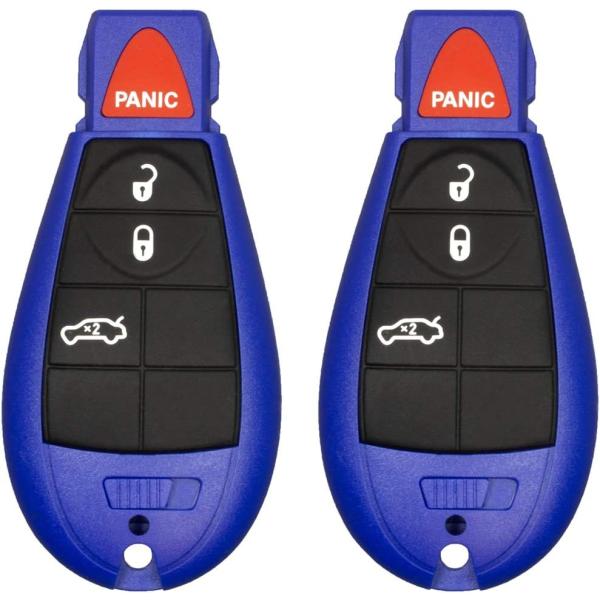 【並行輸入品】ブルーキーレスエントリー 2ボタン リモートスタート カーキーフォブ フォビックシェル...