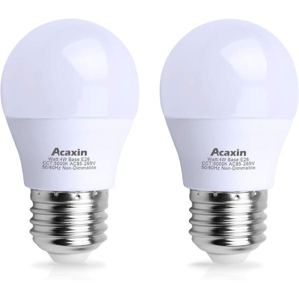 Acaxin LED Refrigerator Light Bulb 4W 40Watt Equiv...