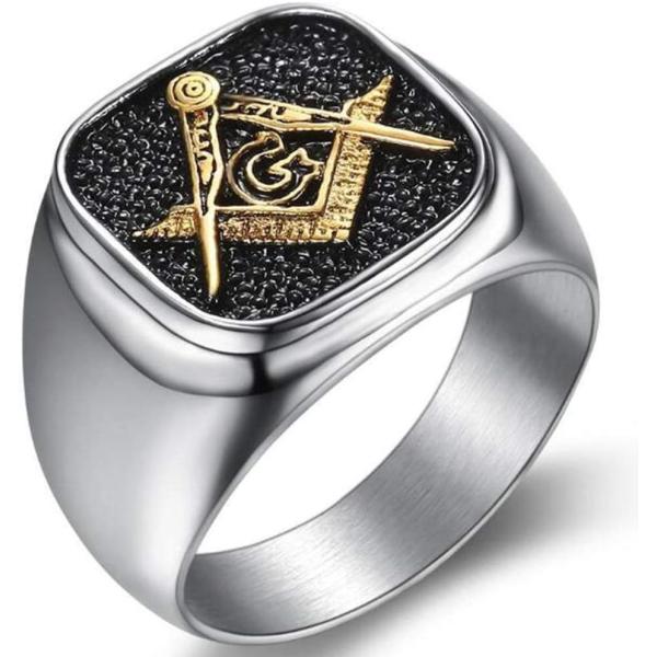 【並行輸入品】Jude Jewelers ステンレススチール シルバーゴールド ツートーン シグネッ...