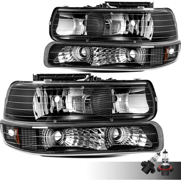 【並行輸入品】ヘッドライトアセンブリ 99-02 シボレー シルバラード 1500 2500/01-...