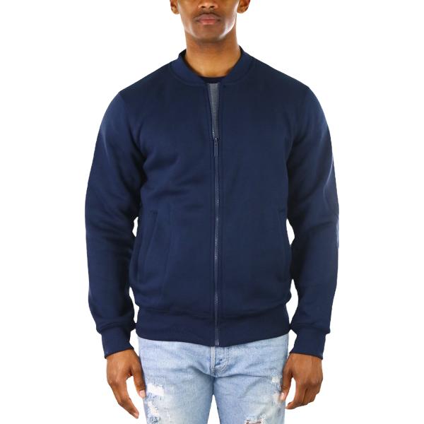 【並行輸入品】ToBeInStyle メンズ 丈夫で一貫したスタイリッシュなフリースボンバージャケッ...