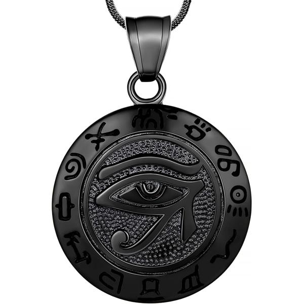 【並行輸入品】Hipunk Eye of Horus Necklace 316L Stainless...