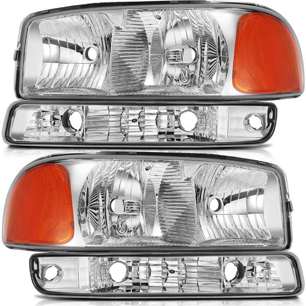 【並行輸入品】フロント ヘッドライト アセンブリ 1999-2006 GMC シエラ ユーコン XL...