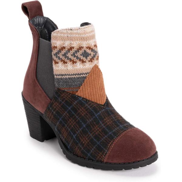 MUK LUKS Women&apos;s Nadine Boots  Cognac 7　並行輸入品