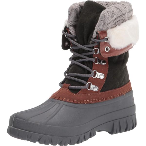 【並行輸入品】Skechers Women's Winter Boot Snow  Olive/Gr...
