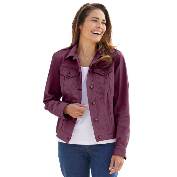 【並行輸入品】Woman Within レディース プラスサイズ ストレッチデニムジャケット US ...