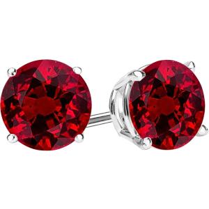 【並行輸入品】1/2 Carat Total Weight Natural Ruby Solitai...