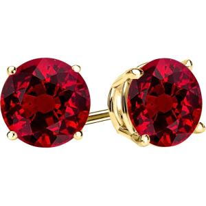 【並行輸入品】1/2 Carat Total Weight Natural Ruby Solitai...