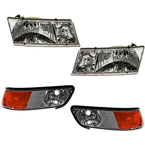 【並行輸入品】ヘッドライトとコーナリングライトキット 4点セット 1999-2002 マーキュリーグ...