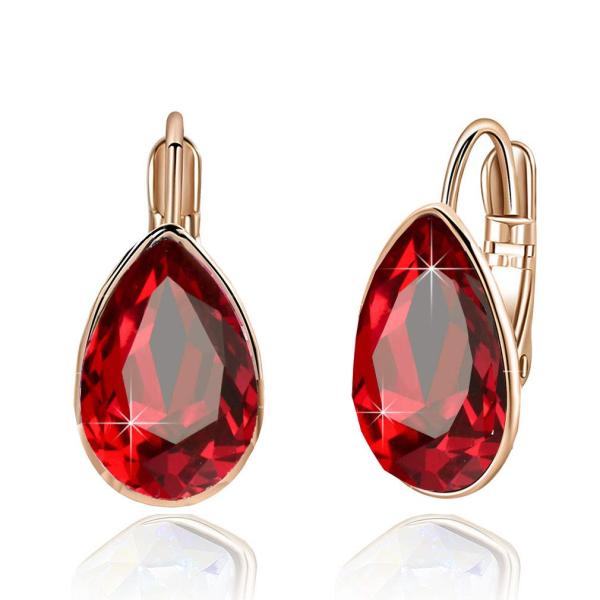 【並行輸入品】ティアドロップ オーストリアクリスタル レバーバック ドロップイヤリング レディース ...