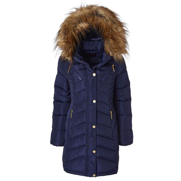 【並行輸入品】Sportoli レディース ロング キルトダウン 代替素材 フラシ天裏地 パファージ...