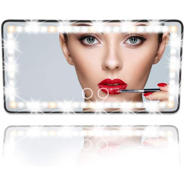 【並行輸入品】Car Visor Vanity Mirror Rechargeable with 3...