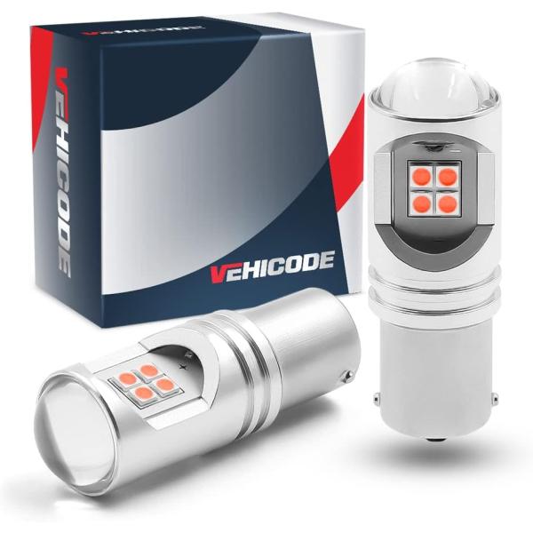 【並行輸入品】VehiCode 1156 LED Bulb Red Tail Brake Light...