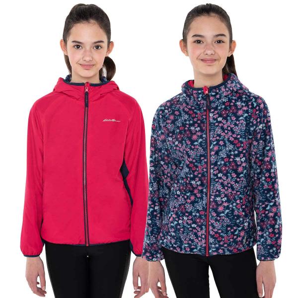 Eddie Bauer Girls Light Weight Reversible Fleece L...