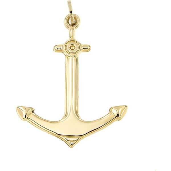 【並行輸入品】Lucchetta   ファインノーティカルゴールドアンカーペンダントジュエリー   ...