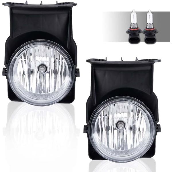 【並行輸入品】クリアレンズ フォグライトランプ 2個 GMC 2003-2007 Sierra 15...