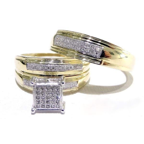【並行輸入品】PB Collection Round Cut D/VVS 1 Diamond Men...