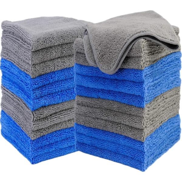 ProHomTex Microfiber Cleaning Towels  Set of 24  f...