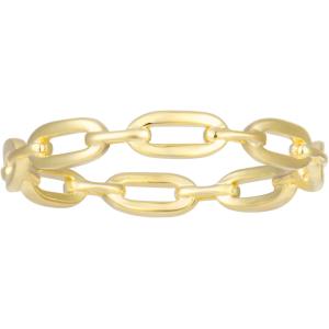 【並行輸入品】espere 18K Gold Plated Simple Link Ring Sim...