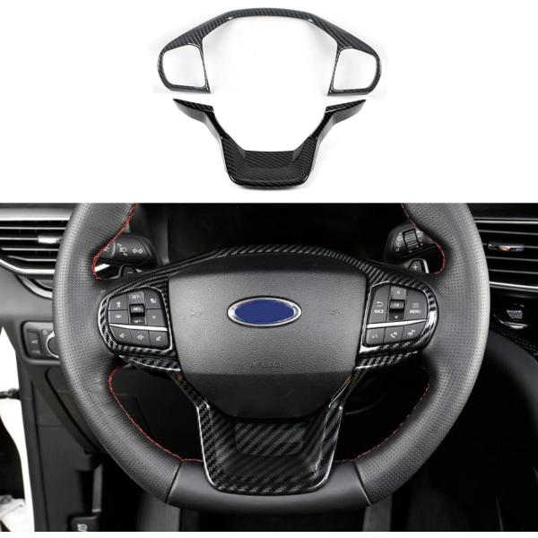 ruihe 2pc Carbon Fiber Folor Steering Wheel Cover ...