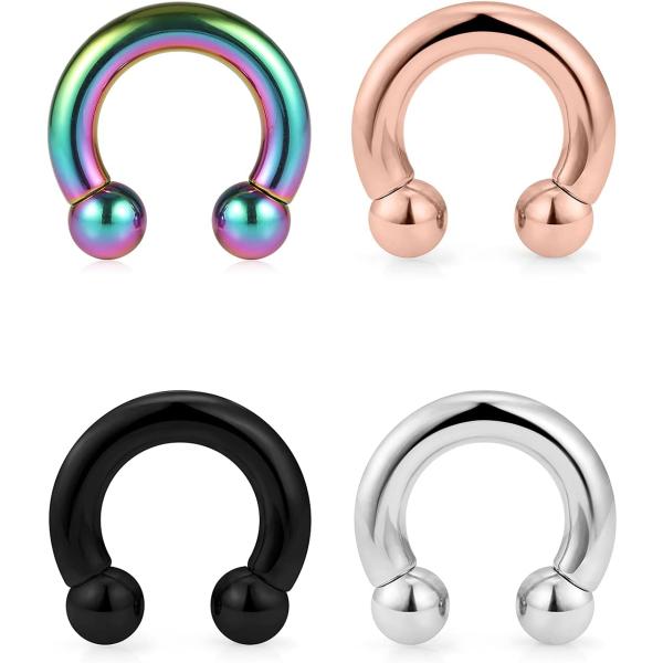 【並行輸入品】Ftovosyo PAリング インターナリー スレッド サーキュラー 蹄鉄 バーベル ...