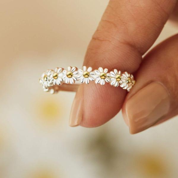 【並行輸入品】I Think About You Every Daisy Ring 小さくて上品なシ...