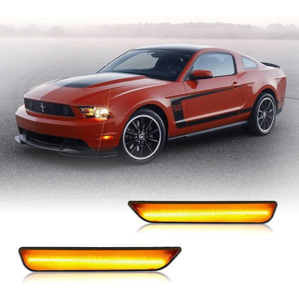 【並行輸入品】LDETXY LEDサイドマーカーライト フォード・マスタング 2010-2014用 ...
