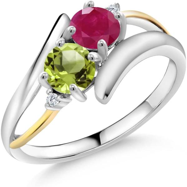 【並行輸入品】[Gem Stone King] 1.12カラット 天然 ルビー 指輪 リング レディ...