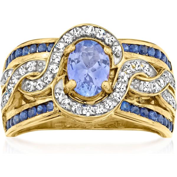 【並行輸入品】[Ross-Simons] レデイーズ 0.80カラットタンザナイトと.60 ct。 ...