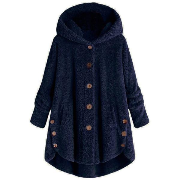 【並行輸入品】BEUU Women Hooded Faux Fur Coats Long Teddy...