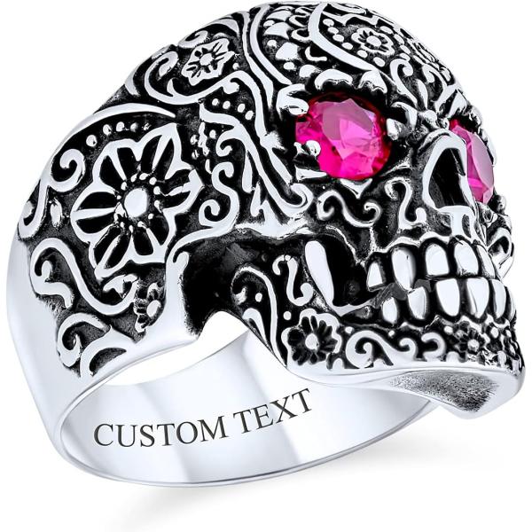 【並行輸入品】Large Men's Punk Rocker Biker Jewelry Hallo...