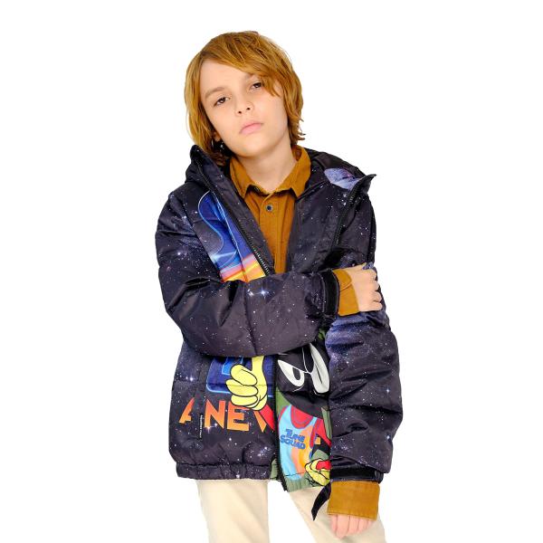 Members Only Boy Space Jam Puffer Jacket  Galaxy ,...