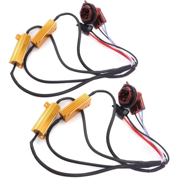 【並行輸入品】mankk 2個 3157 3057 4157 LED 抵抗器キット 50W 6 Oh...