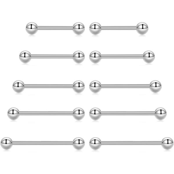 【並行輸入品】Vitaltyextracts 14G 舌リング ニップルリング ステンレススチール ...