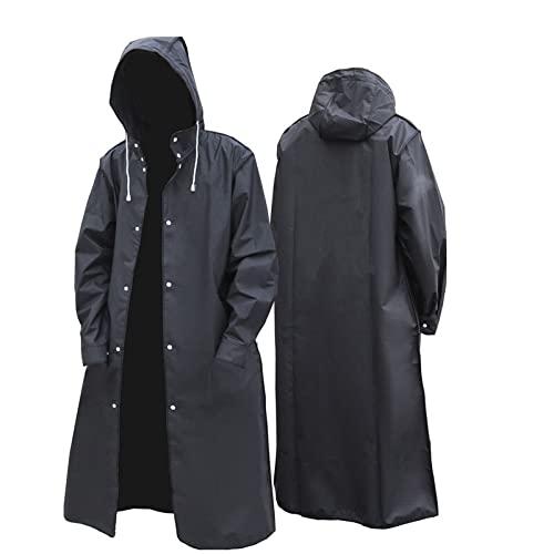 【並行輸入品】lovelifejoy Men Black Waterproof Long Rainc...