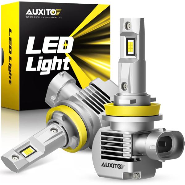 AUXITO 改良版 H11 LED電球 20000LM 100W 1セット 6000K クールホワ...