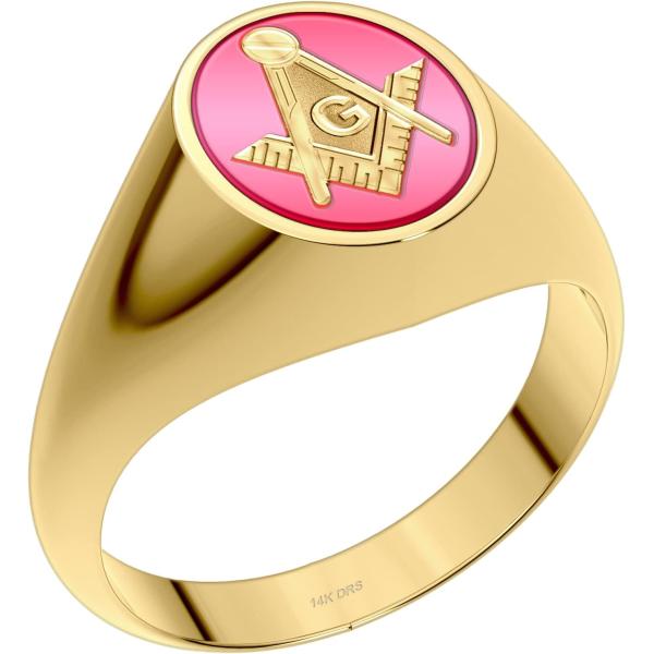 【並行輸入品】US Jewels Masonic Customizable Men's 14k or...