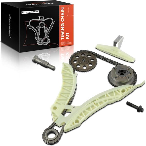 【並行輸入品】A-Premium エンジンタイミングチェーンキット テンショナーなど付き [DOHC...