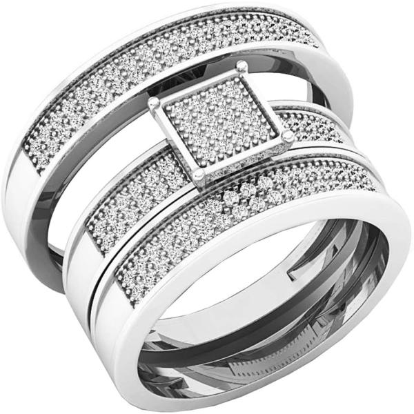 【並行輸入品】Dazzlingrock Collection Round White Diamond...