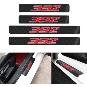 【並行輸入品】suuu 4Pcs/Set for Dodge Charger Challenger 392 HEMI Car Door Sill Pl