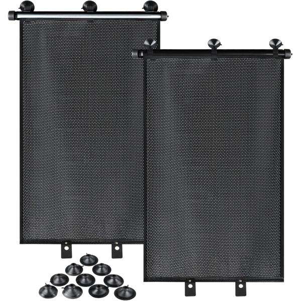 【並行輸入品】Ouzorp 車用ウィンドウサンシェード 赤ちゃん用 2個パック 格納式カーローラーシ...