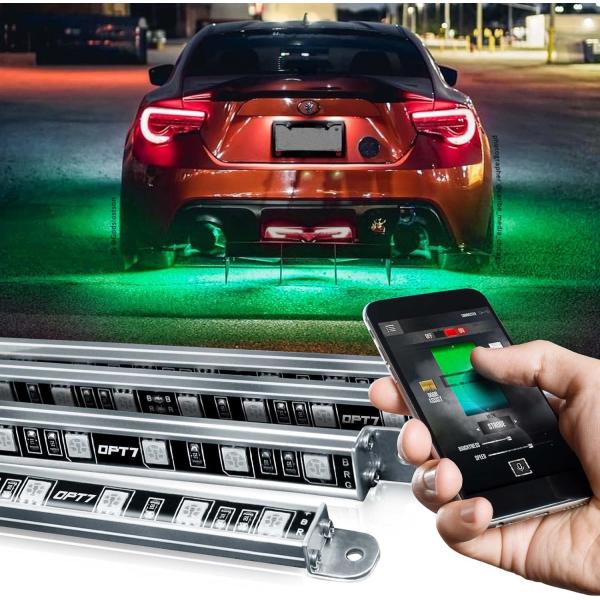 【並行輸入品】OPT7 Aura Pro Aluminum Underglow for Car Tr...